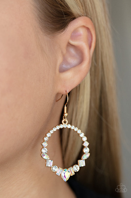Earrings, Sensitive Ears, Hypoallergenic Jewelry, iridescent, hoops