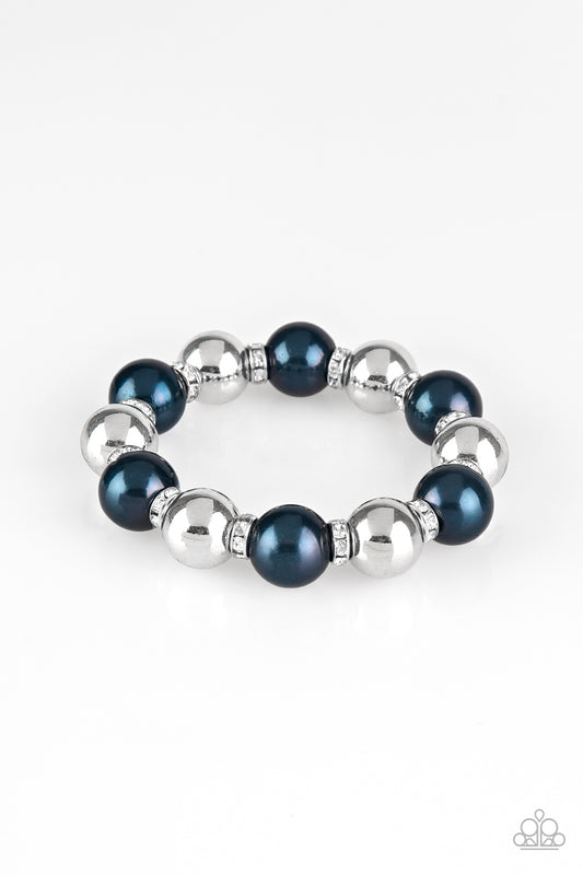 Bracelet, Sensitive Skin, Hypoallergenic Jewelry, blue, beads