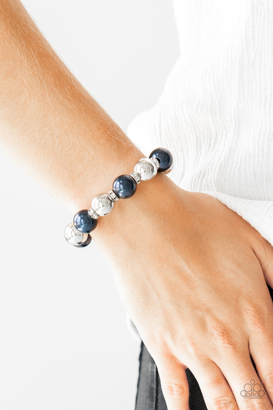 Bracelet, Sensitive Skin, Hypoallergenic Jewelry, blue, beads