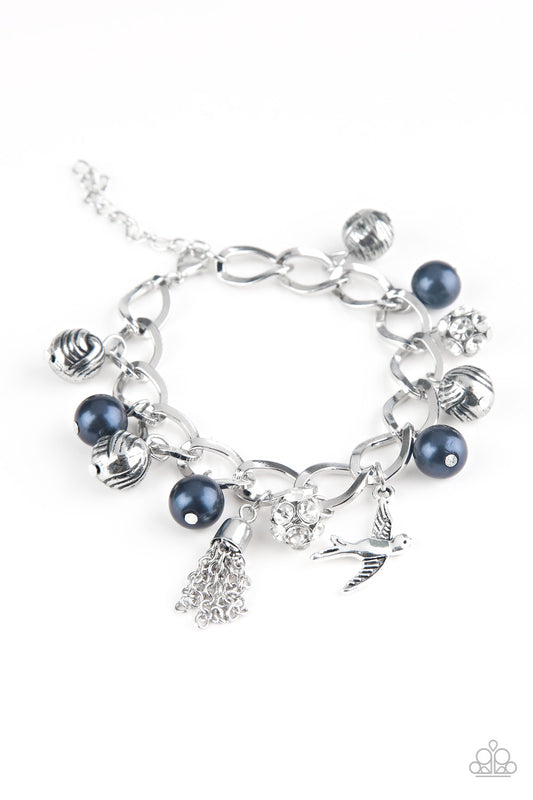 Paparazzi Lady Love Dove - Blue Bracelet