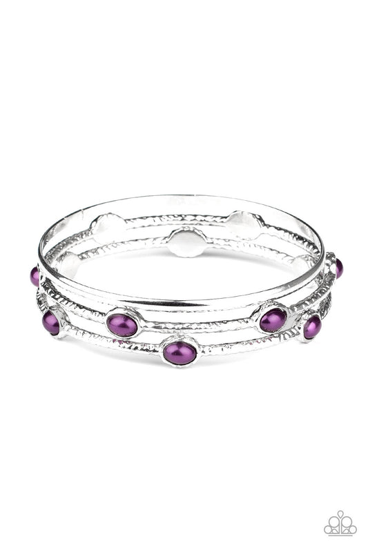 Bracelet, Sensitive Skin, Hypoallergenic Jewelry, purple, bangles