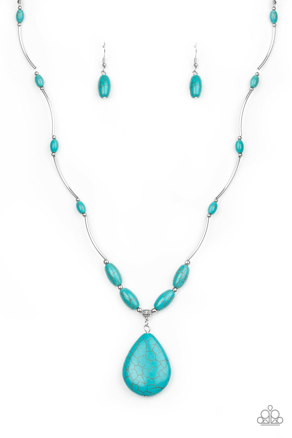 Necklace, Sensitive Skin, Hypoallergenic Jewelry, blue, turquoise, natural stones
