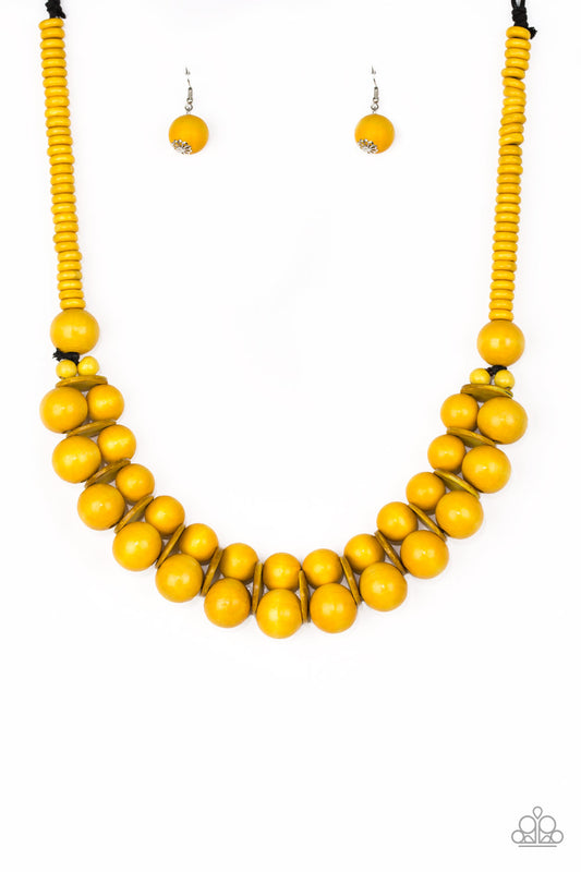 Paparazzi Caribbean Cover Girl - Yellow Necklace