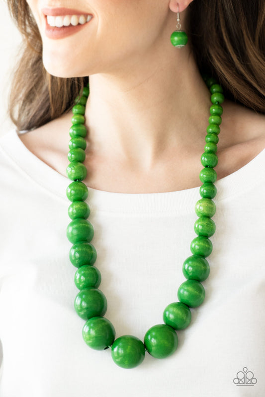 Paparazzi Effortlessly Everglades - Green Necklace