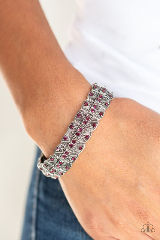 Bracelet, Sensitive Skin, Hypoallergenic Jewelry, purple, stretchy bracelet