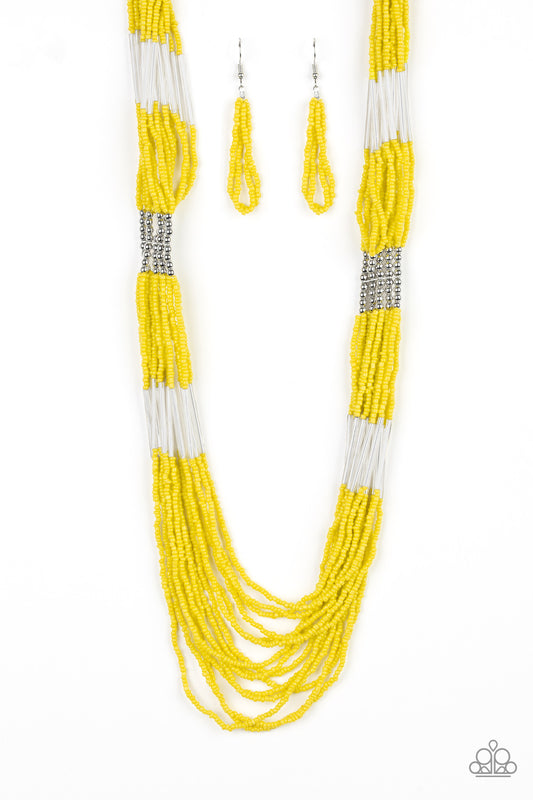 Paparazzi Let It BEAD - Yellow Necklace