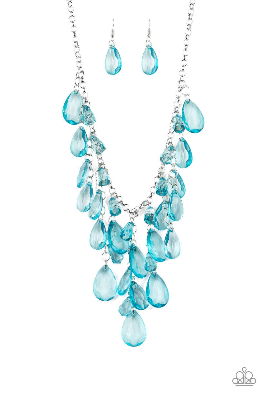Necklace, Sensitive Skin, Hypoallergenic Jewelry, blue, beads