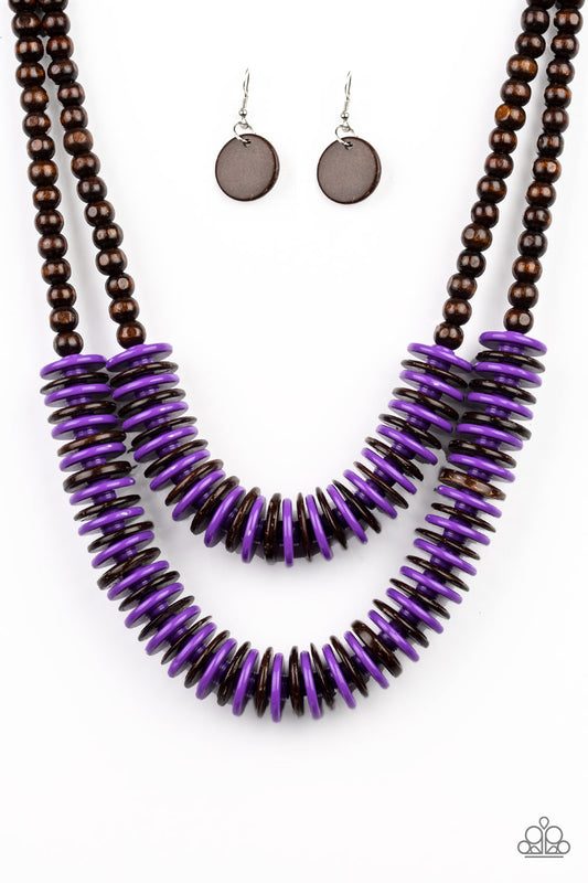 Paparazzi Dominican Disco - Purple Necklace