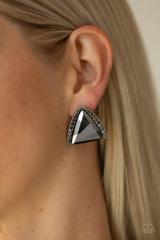 Paparazzi Exalted Elegance - Silver Earrings