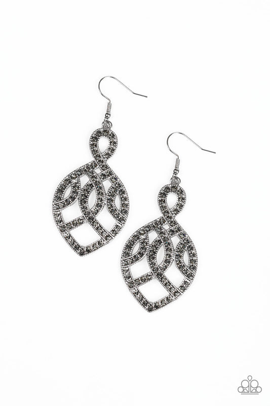 Paparazzi A Grand Statement - Silver Earrings