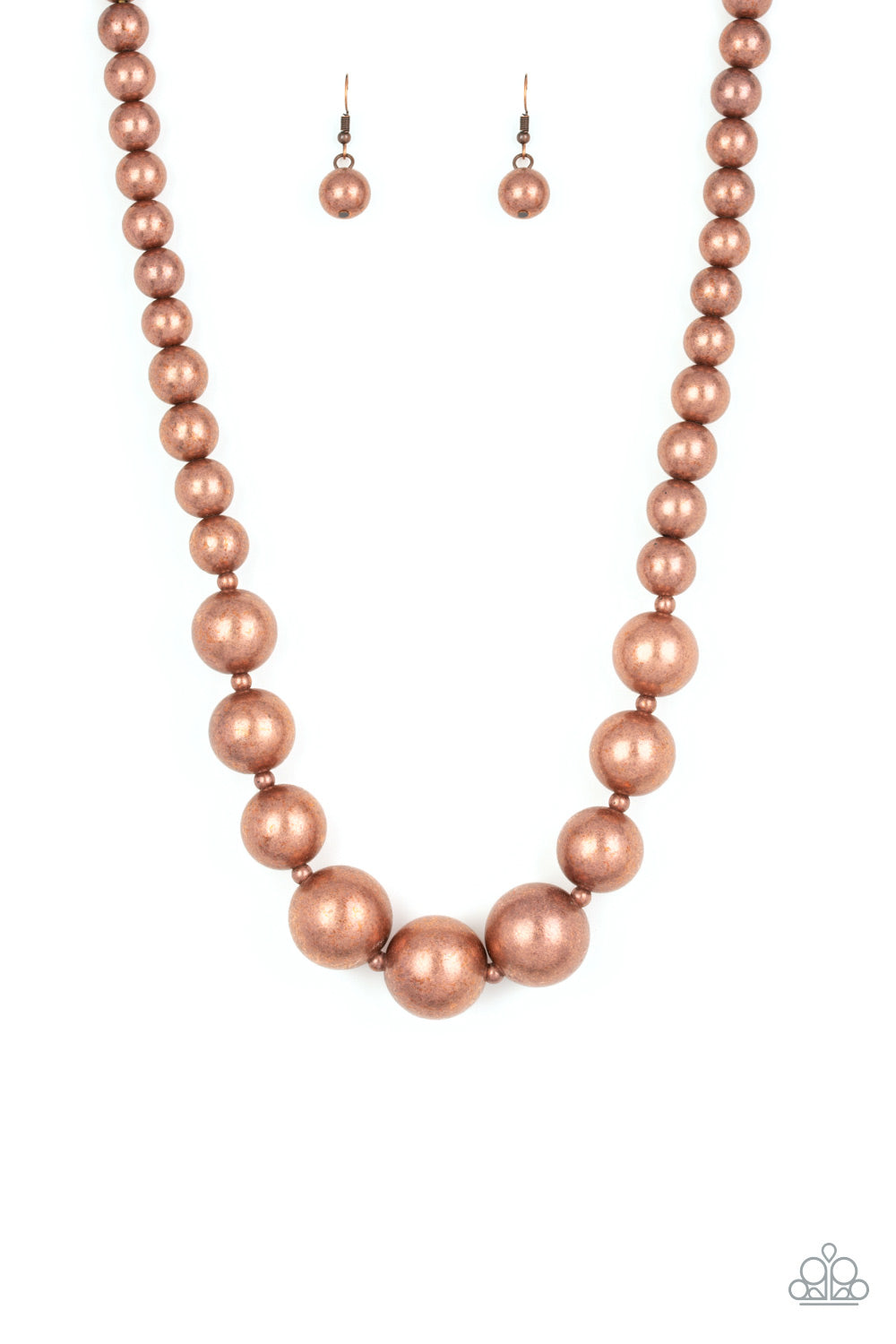 Necklace, Sensitive Skin, Hypoallergenic Jewelry, copper, beads
