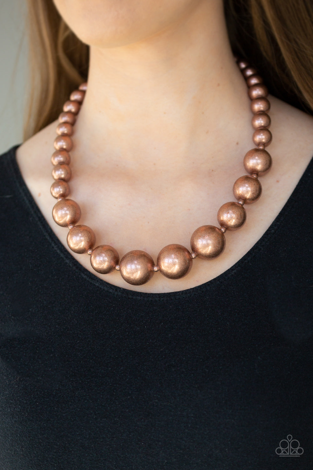 Necklace, Sensitive Skin, Hypoallergenic Jewelry, copper, beads