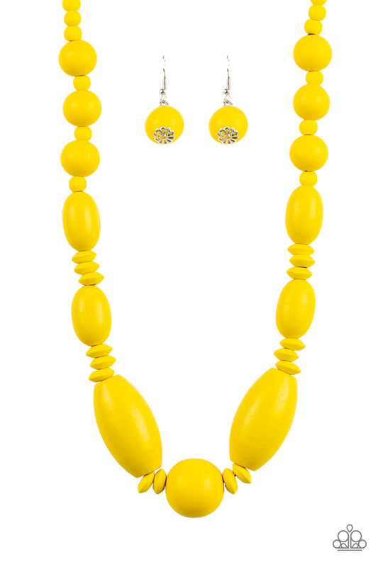 Paparazzi Summer Breezin - Yellow Necklace