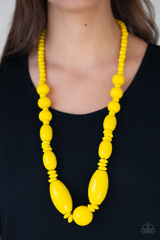 Paparazzi Summer Breezin - Yellow Necklace