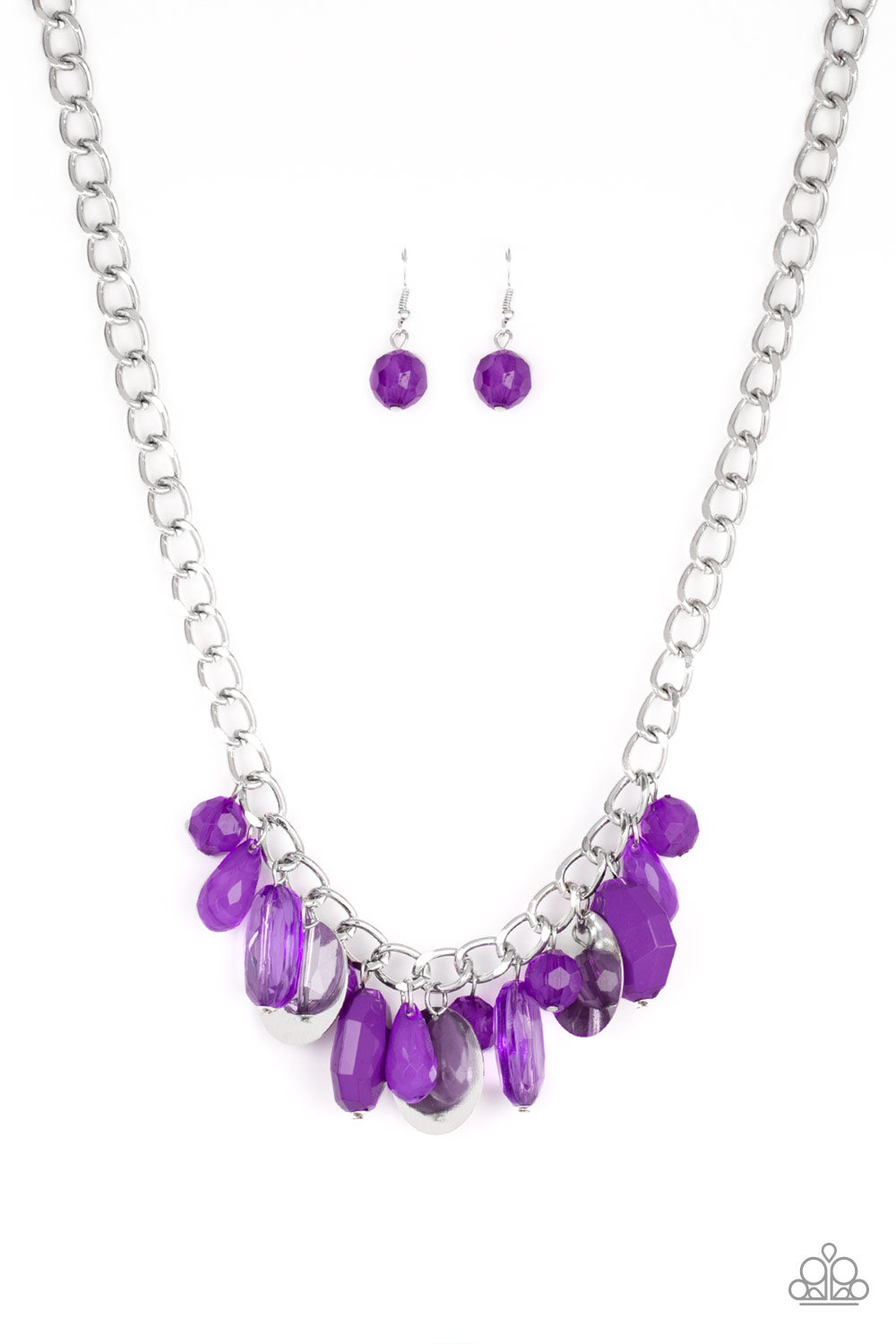 Necklace, Sensitive Skin, Hypoallergenic Jewelry, beads, purple