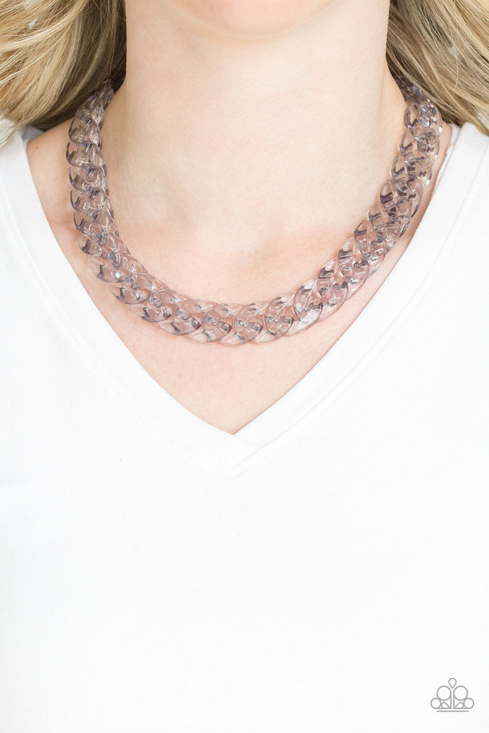 Paparazzi Put It On Ice - Silver Necklace