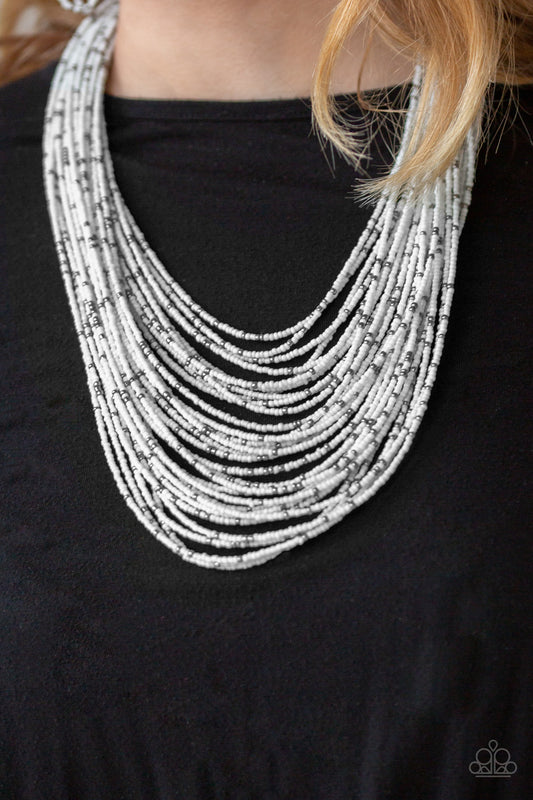 Paparazzi Rio Rainforest - White Necklace