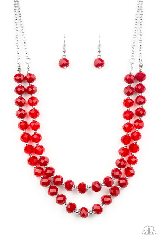 Paparazzi Glitter Gratitude - Red Necklace