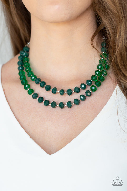 Paparazzi Glitter Gratitude - Green Necklace