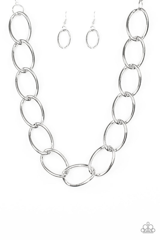 Paparazzi The Challenger - Silver Necklace