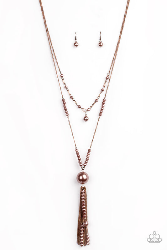 Paparazzi Abstract Elegance - Copper Necklace