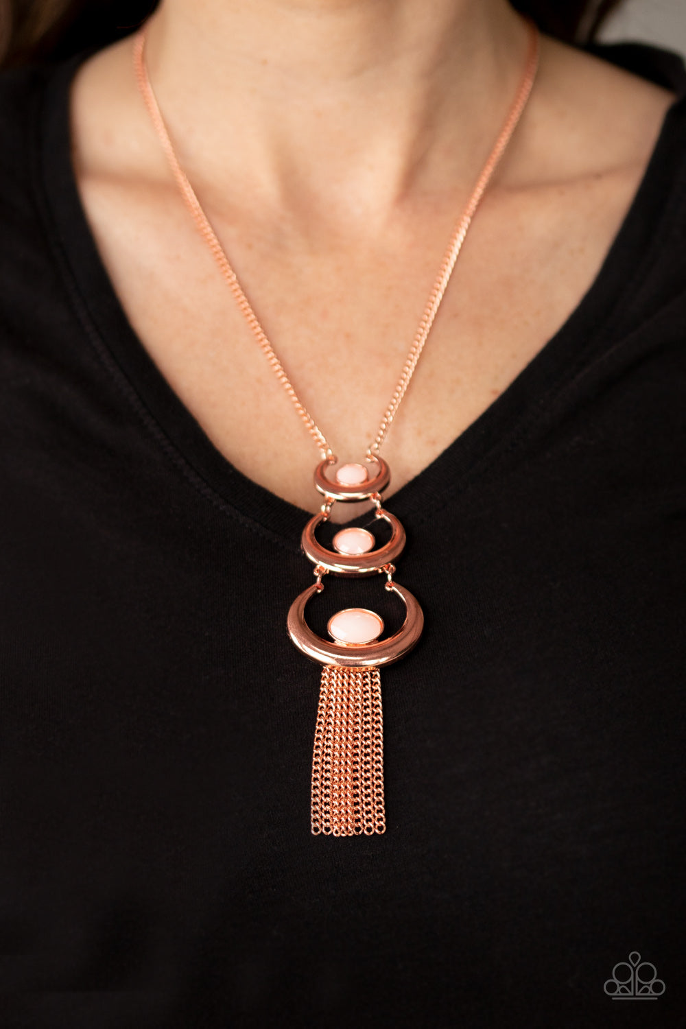 Paparazzi As MOON As I Can - Copper Necklace