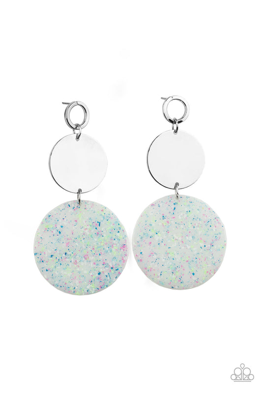 Paparazzi Beach Day Glow - Blue Earrings