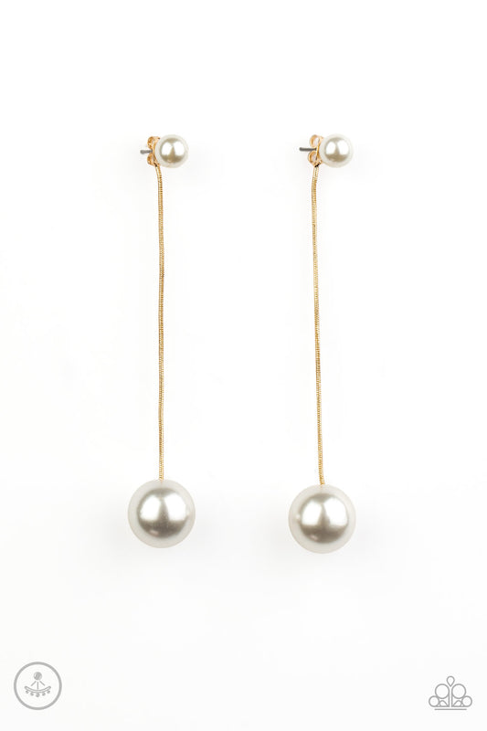 Paparazzi Extended Elegance - Gold Earrings