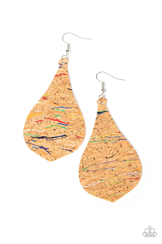 Paparazzi Cork Coast - Multi Earrings