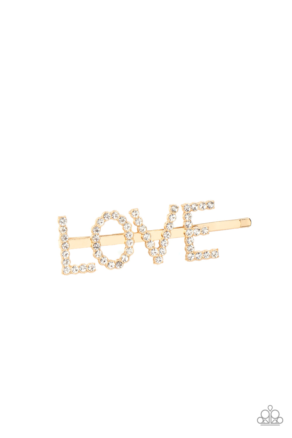Paparazzi All You Need Is Love - Gold Hair Accessory