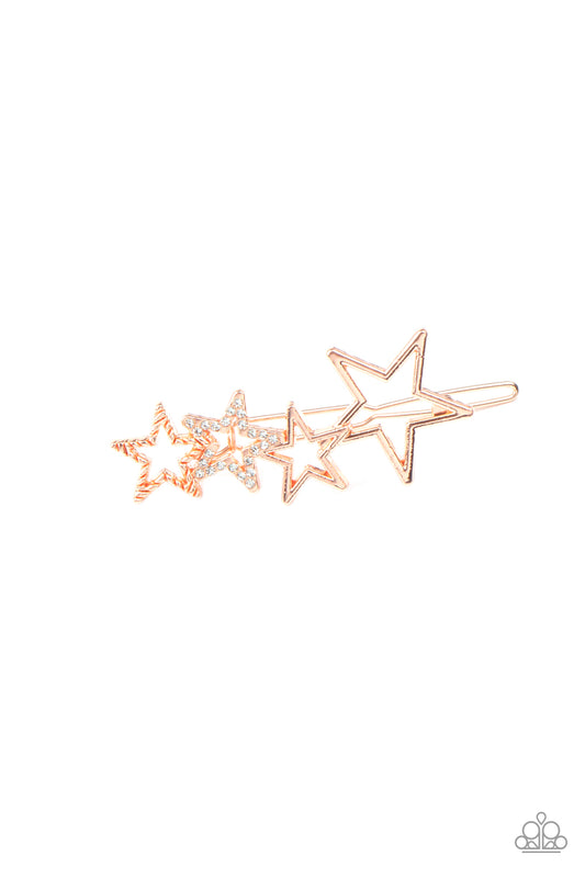 Paparazzi From STAR To Finish - Copper Hair Accessory
