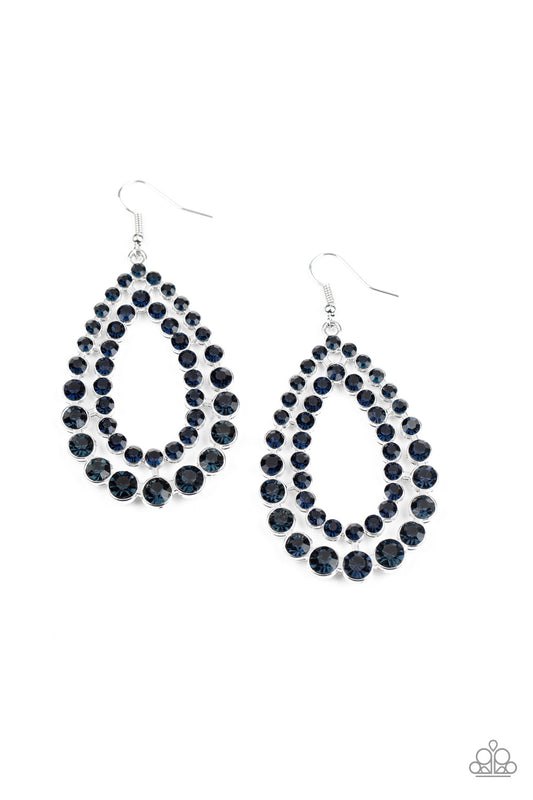 Paparazzi Glacial Glaze - Blue Earrings