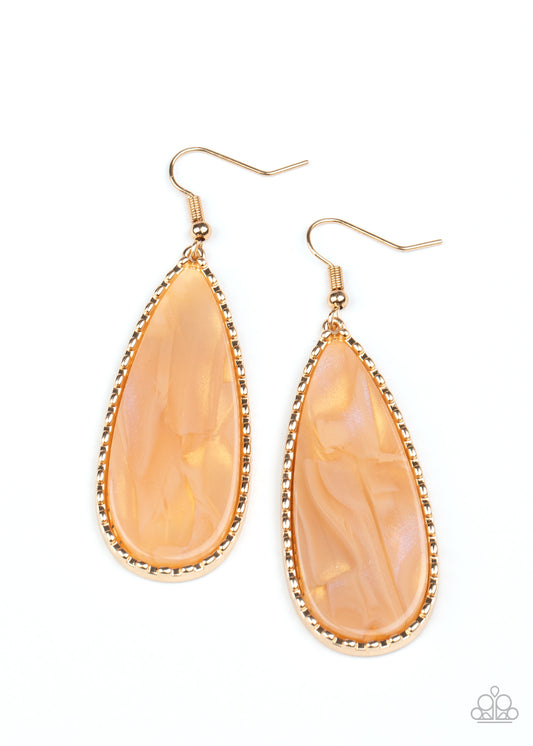 Paparazzi Ethereal Eloquence - Gold Earrings