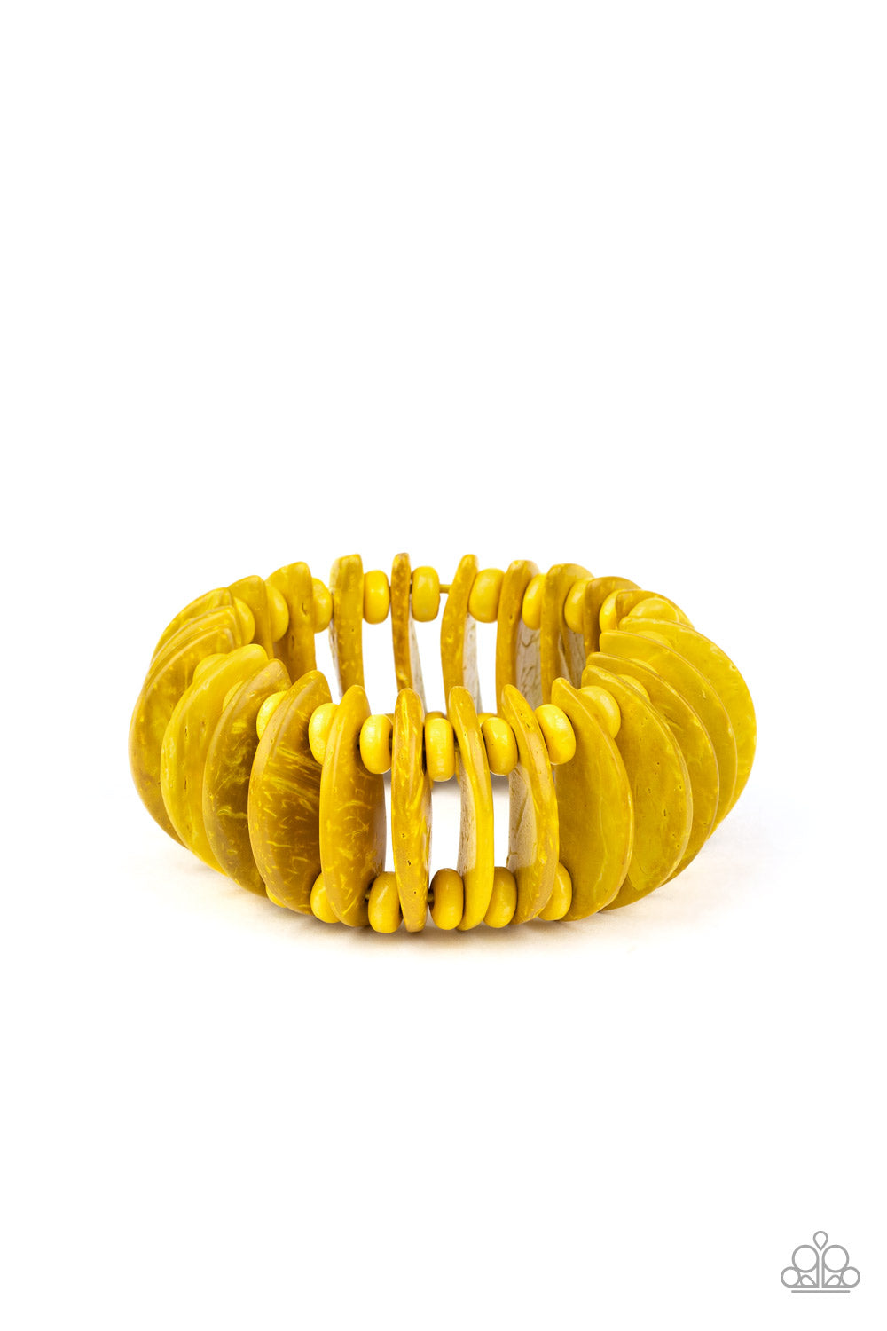 Paparazzi Tropical Tiki Bar - Yellow Bracelet