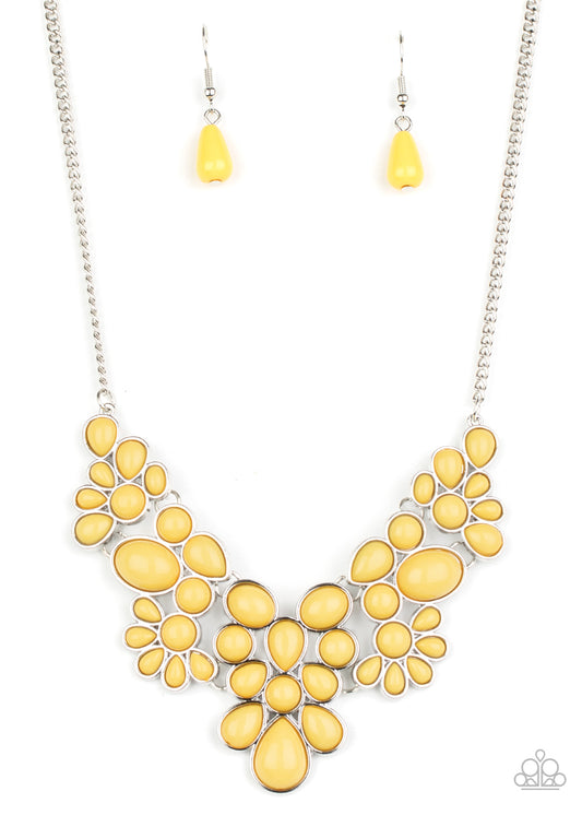 Paparazzi Bohemian Banquet - Yellow Necklace