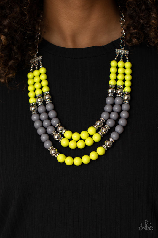 Paparazzi BEAD Your Own Drum - Yellow Necklace