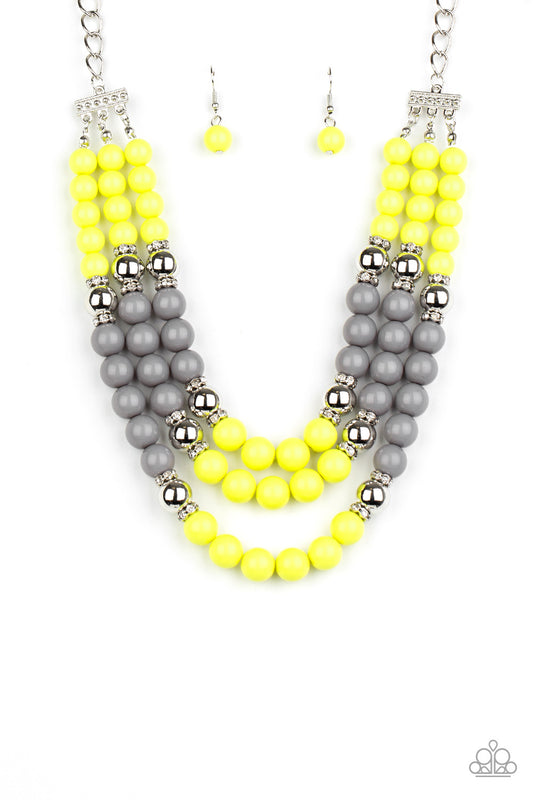 Paparazzi BEAD Your Own Drum - Yellow Necklace