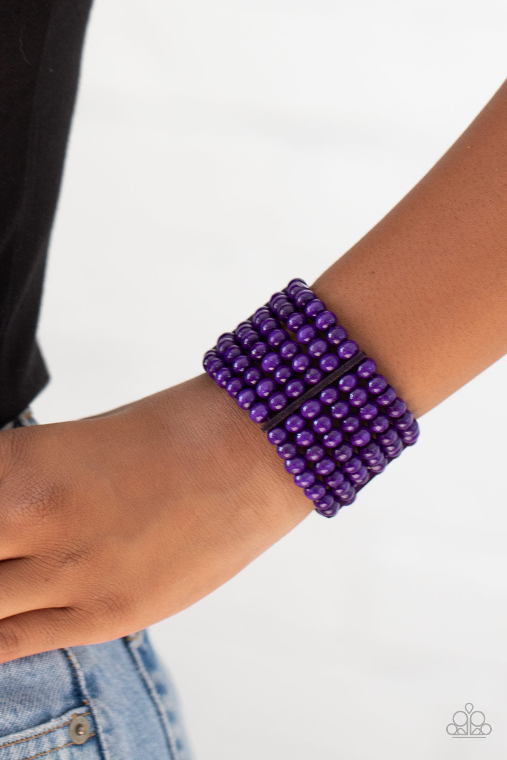 Paparazzi Tanning in Tanzania - Purple Bracelet