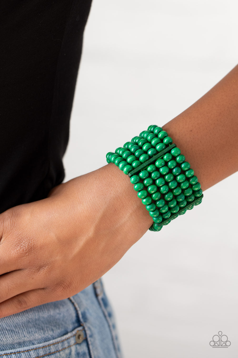 Paparazzi Tanning in Tanzania - Green Bracelet