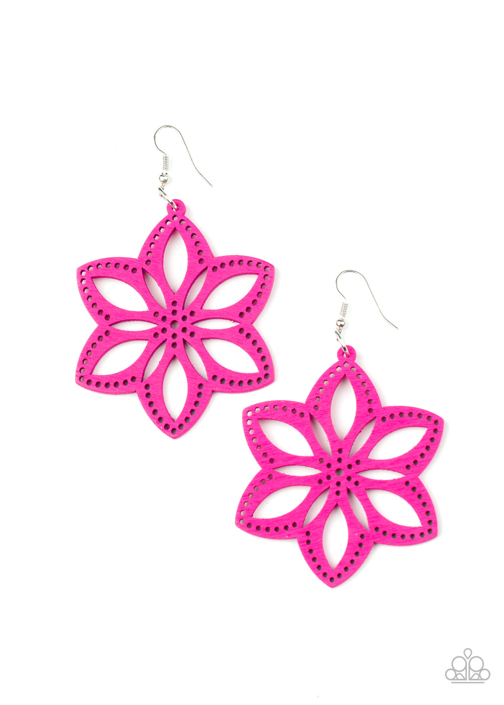 Paparazzi Bahama Blossoms - Pink Earrings