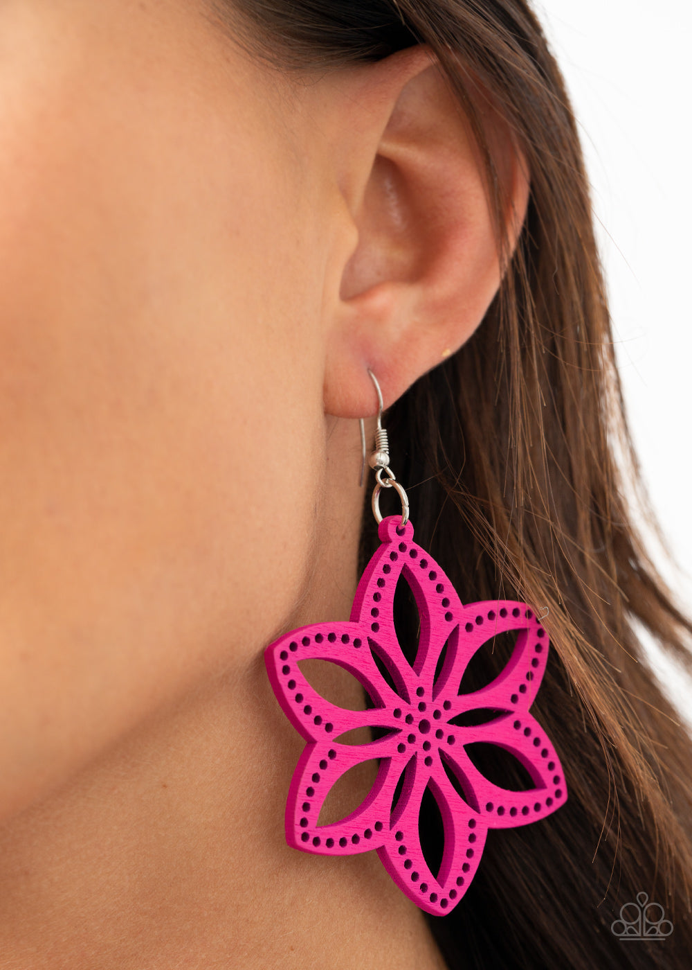 Paparazzi Bahama Blossoms - Pink Earrings