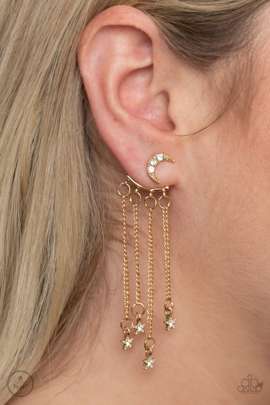 Paparazzi Cosmic Goddess - Gold Earrings