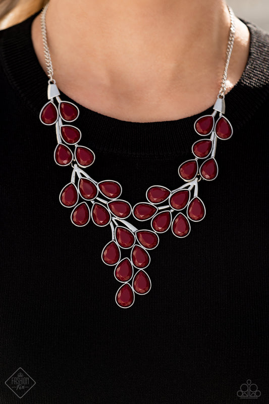 Paparazzi Eden Deity-Red Necklace