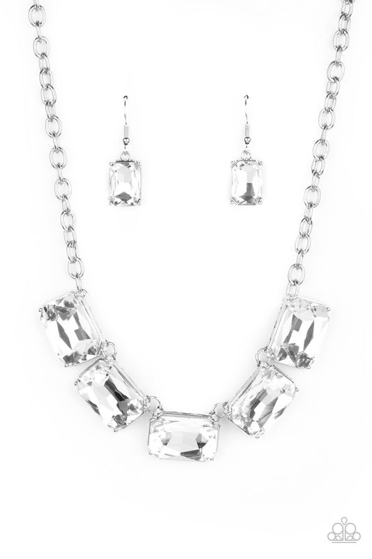 Paparazzi Deep Freeze Diva - White Necklace