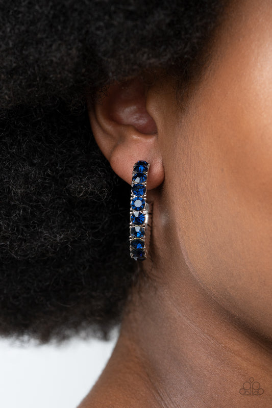 Paparazzi CLASSY is in Session - Blue Earrings