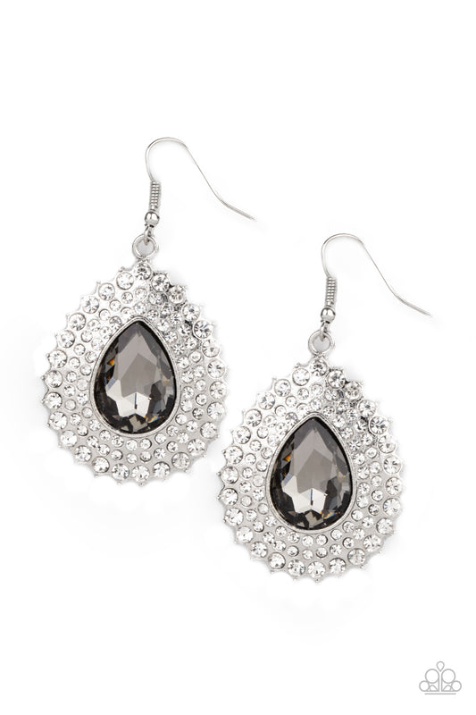 Paparazzi Exquisitely Explosive - Silver Earrings