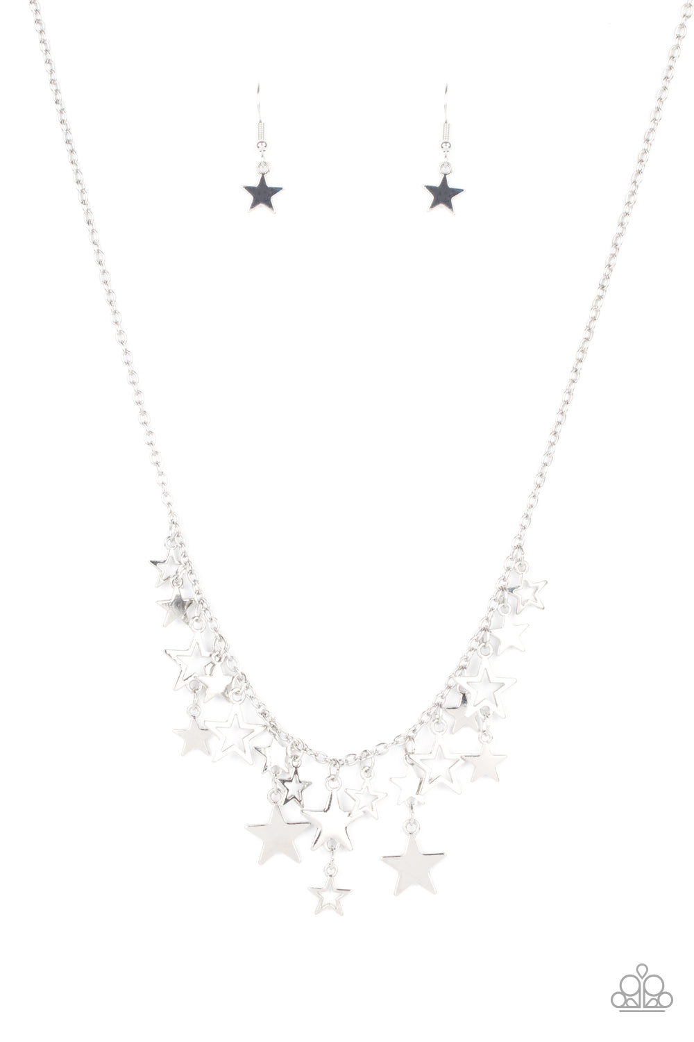 Necklace, Sensitive Skin, Hypoallergenic Jewelry, silver, stars