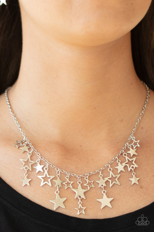 Necklace, Sensitive Skin, Hypoallergenic Jewelry, silver, stars