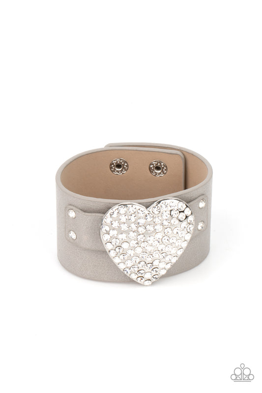 Paparazzi Flauntable Flirt - Silver Bracelet