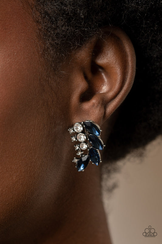 Paparazzi Flawless Fronds - Blue Earrings